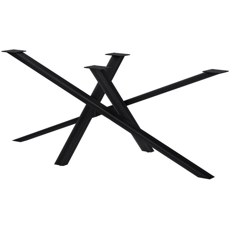 Pés de mesa Finney 180x80x72 preto antigo