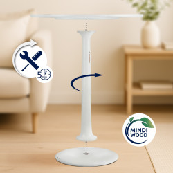 Tavolino Morristown 70 bianco anticato