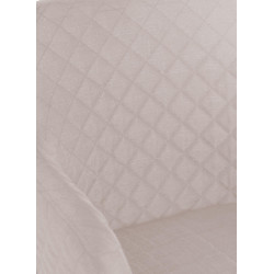 Chaise de salle à manger Gent, tissu crème naturel