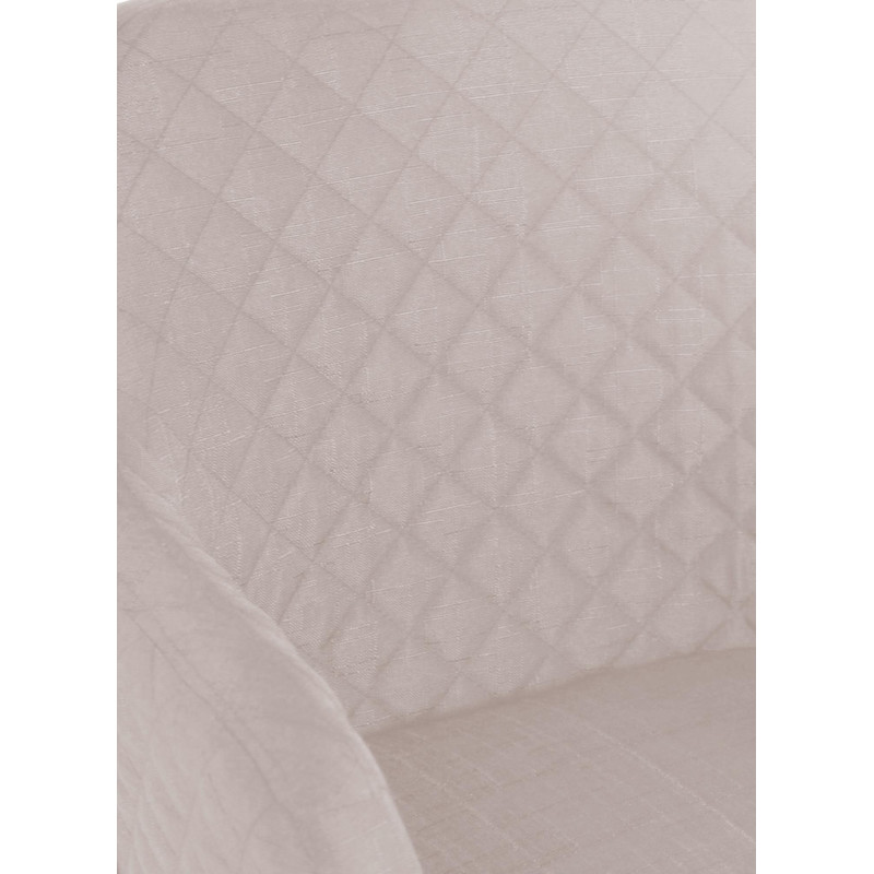 Chaise de salle à manger Gent, tissu crème naturel