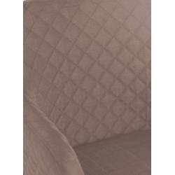 Chaise de salle à manger Gent, tissu : taupe naturel