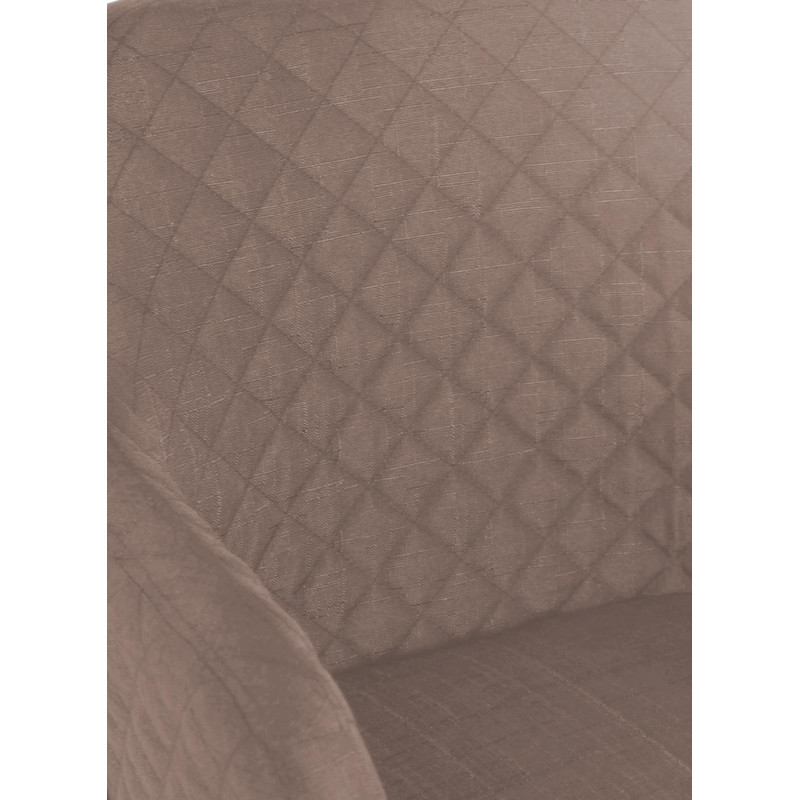 Chaise de salle à manger Gent, tissu : taupe naturel