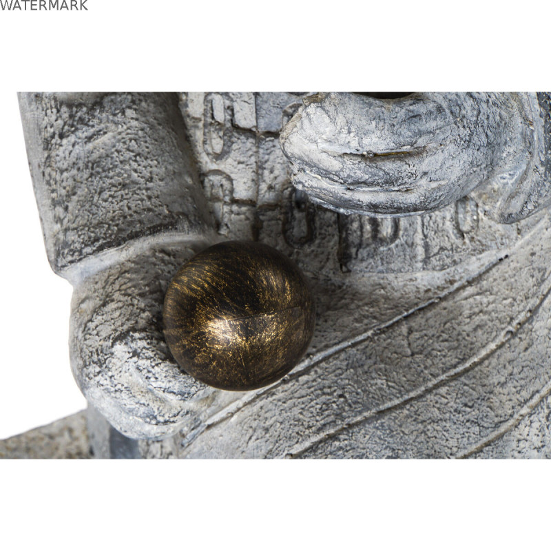 Figurine Décorative Home ESPRIT Gris clair Oriental Guerrier 39 x 35 x 78 cm 33 x 34 x 76 cm