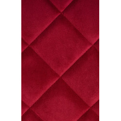 Ressorts de chaise en velours rouge