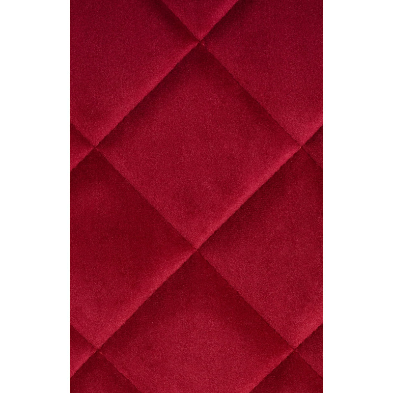 Ressorts de chaise en velours rouge