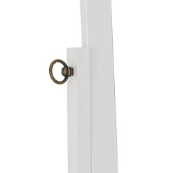 Miroir sur pied carré blanc Yolanda