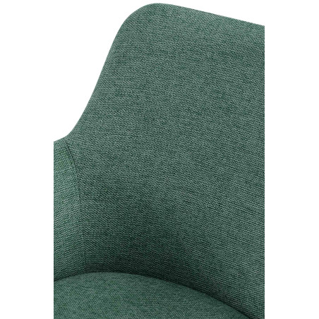 Ensemble de 2 chaises de salle à manger Olema, tissu vert