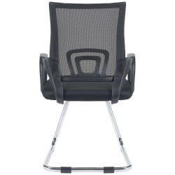 Lot de 2 chaises visiteurs Eureka, noires