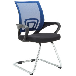 Ensemble de 2 chaises visiteurs bleu Eureka