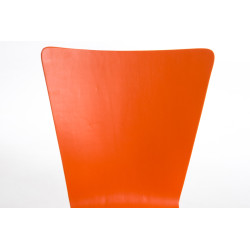 Ensemble de 4 chaises visiteurs Aaron orange