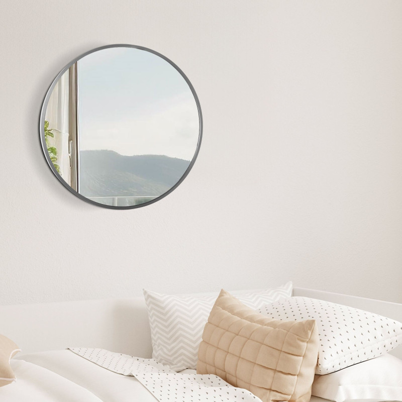 Miroir mural Elsie M argent