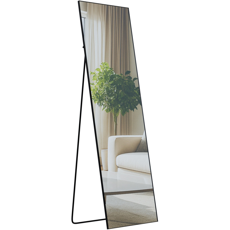 Miroir Benicia 160x50 cm noir mat