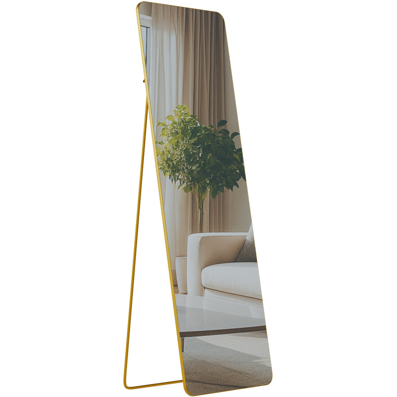Miroir Gurnee 160x50 cm éclat doré