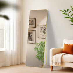 Miroir Gurnee 150x50 cm éclat doré