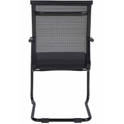 Ensemble de 2 chaises visiteurs Denny noires