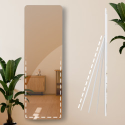 Miroir Gurnee 150x50 cm blanc mat
