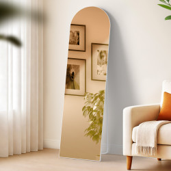 Miroir Moline 140x40 cm blanc mat