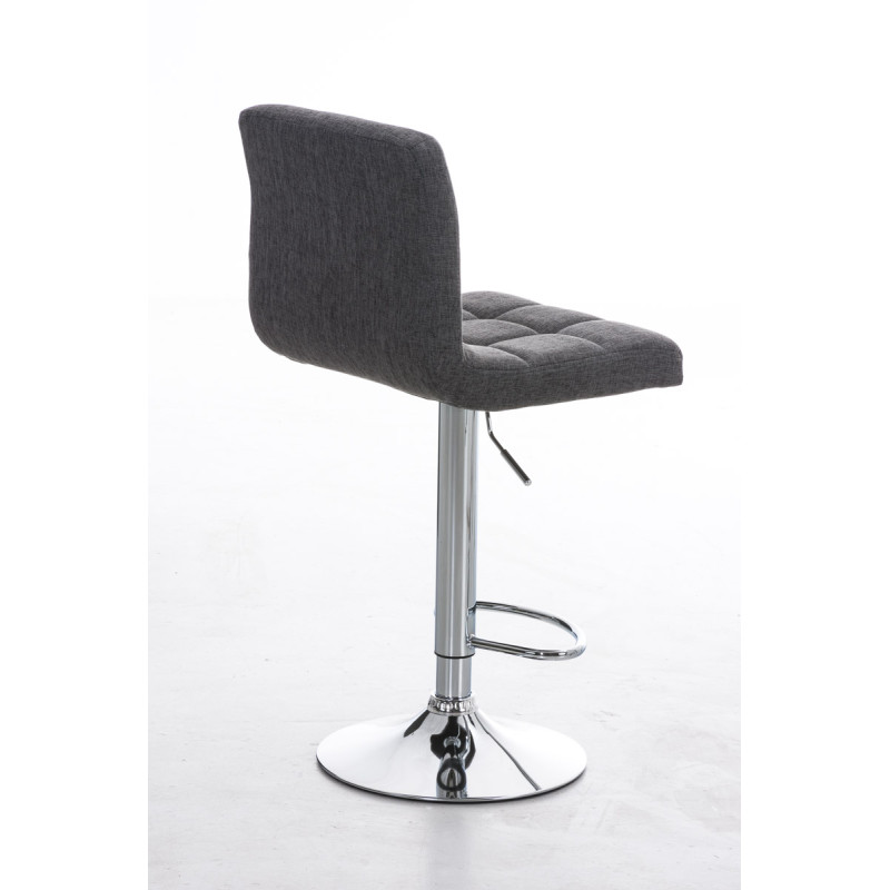 Tabouret de bar Pérou TISSU C gris clair