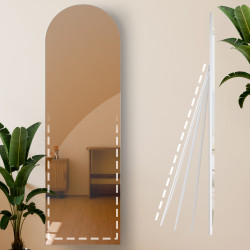 Miroir Moline 160x50 cm blanc mat