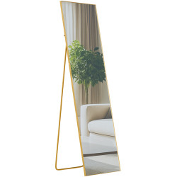Miroir Benicia 140x40 cm éclat doré