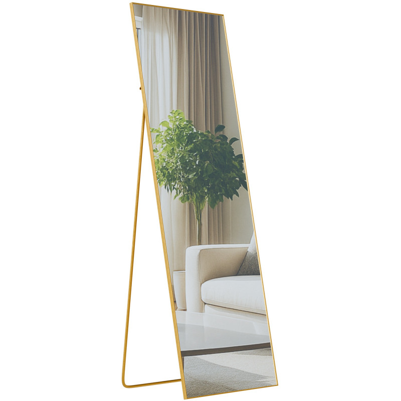Miroir Benicia 150x50 cm éclat doré