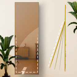 Miroir Benicia 150x50 cm éclat doré