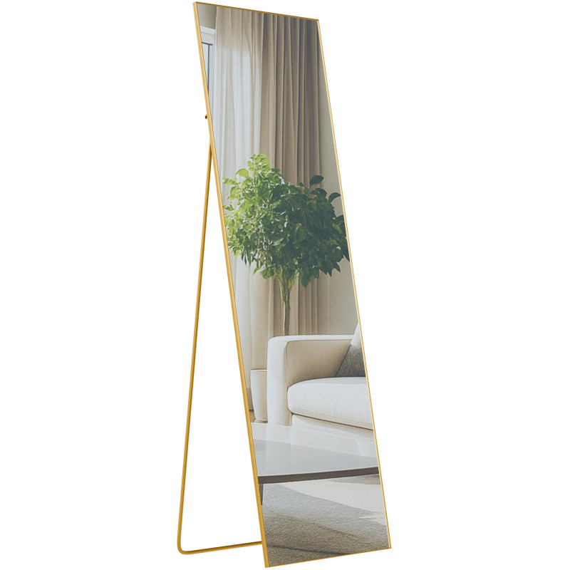 Miroir Benicia 160x50 cm éclat doré
