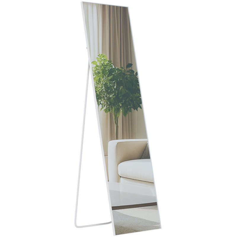 Miroir Benicia 140x40 cm blanc mat