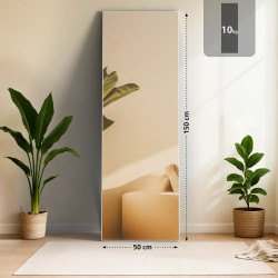 Miroir Benicia 150x50 cm blanc mat