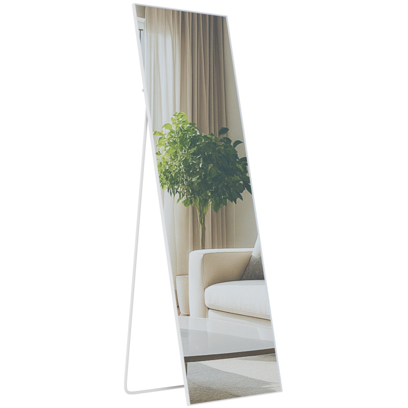 Miroir Benicia 150x50 cm blanc mat
