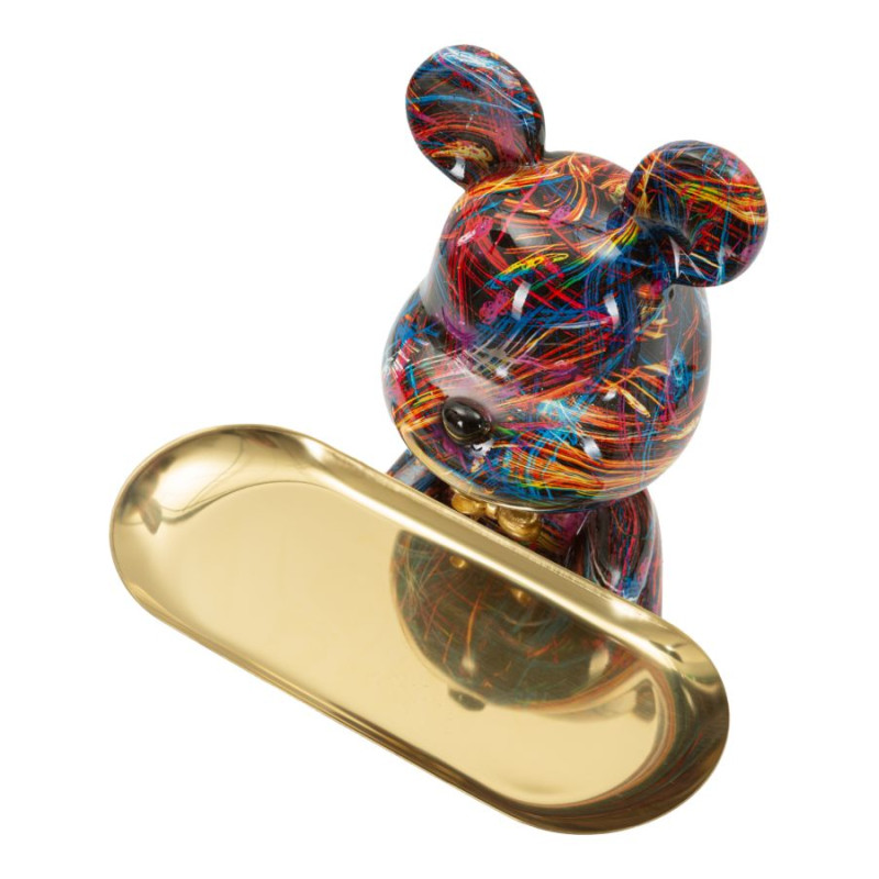 Plateau chien Psycho A – objet décoratif moderne – 17 x 15 x 22,5 cm