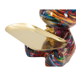 Plateau chien Psycho A – objet décoratif moderne – 17 x 15 x 22,5 cm