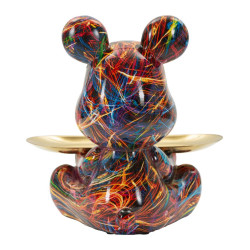 Plateau chien Psycho A – objet décoratif moderne – 17 x 15 x 22,5 cm