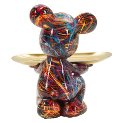 Plateau chien Psycho A – sculpture décorative moderne – 17 x 15 x 22,5 cm