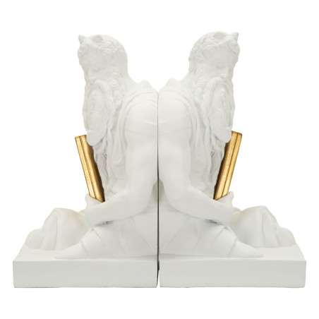 Serre-livres Poséidon – ensemble 2 pièces déco moderne – 25,5 x 15 x 22,3 cm