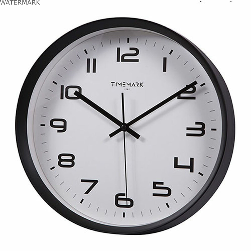 Horloge Murale Timemark Noir 30 x 30 cm