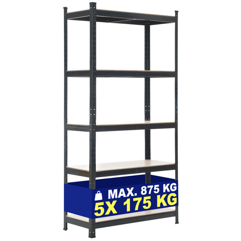 Estantería de almacenamiento 90x40x180 cm