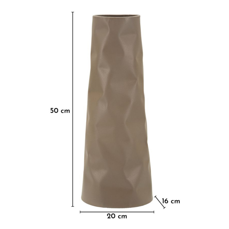 Vase Norimberga – vase design moderne – 16 x 20 x 50 cm (ouverture 11,5 x 8 cm)