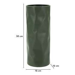 Vase Norimberga – vase contemporain – 12 x 12 x 30 cm (ouverture Ø 11 cm)