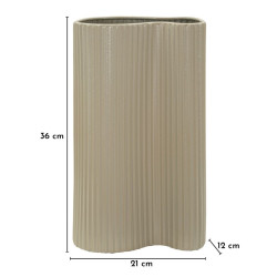 Vase Francfort – vase décoratif moderne – 21 x 12 x 36 cm