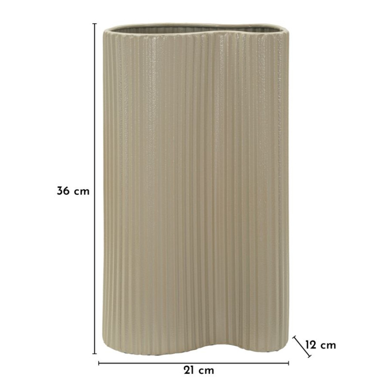 Vase Francfort – vase décoratif moderne – 21 x 12 x 36 cm