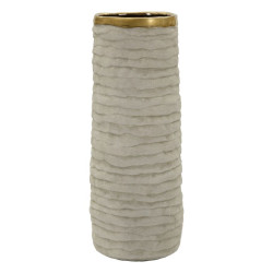 Vase ouvert Lima – vase design moderne – Ø 15,5 x 40 cm (ouverture Ø 12 cm)