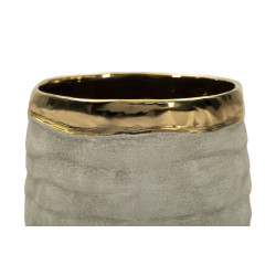 Vase ouvert Lima – vase contemporain – Ø 14 x 31,5 cm (ouverture Ø 11 cm)