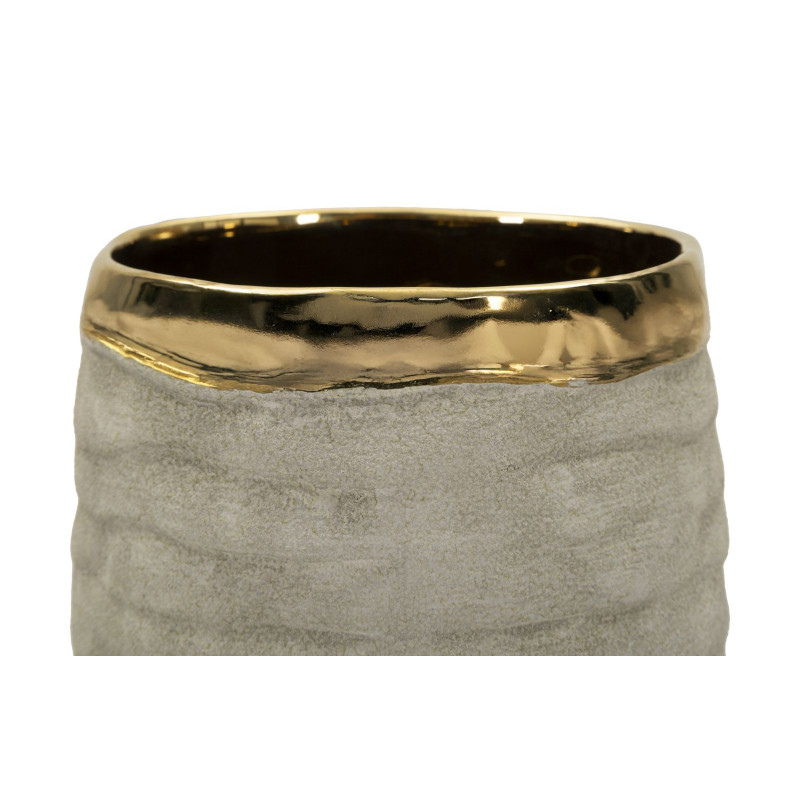 Vase ouvert Lima – vase contemporain – Ø 14 x 31,5 cm (ouverture Ø 11 cm)