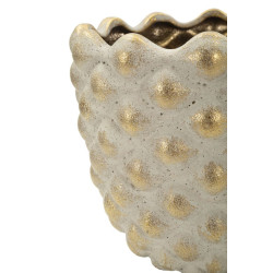 Ensemble de 2 vases Pepipas – vases design modernes – Ø 23 x 18 cm et Ø 18,5 x 15,5 cm (ouvertures Ø 19 et Ø 14 cm)