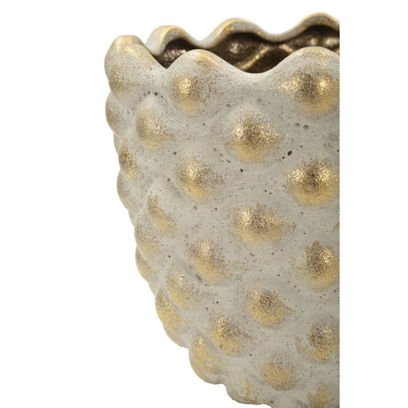 Ensemble de 2 vases Pepipas – vases design modernes – Ø 23 x 18 cm et Ø 18,5 x 15,5 cm (ouvertures Ø 19 et Ø 14 cm)