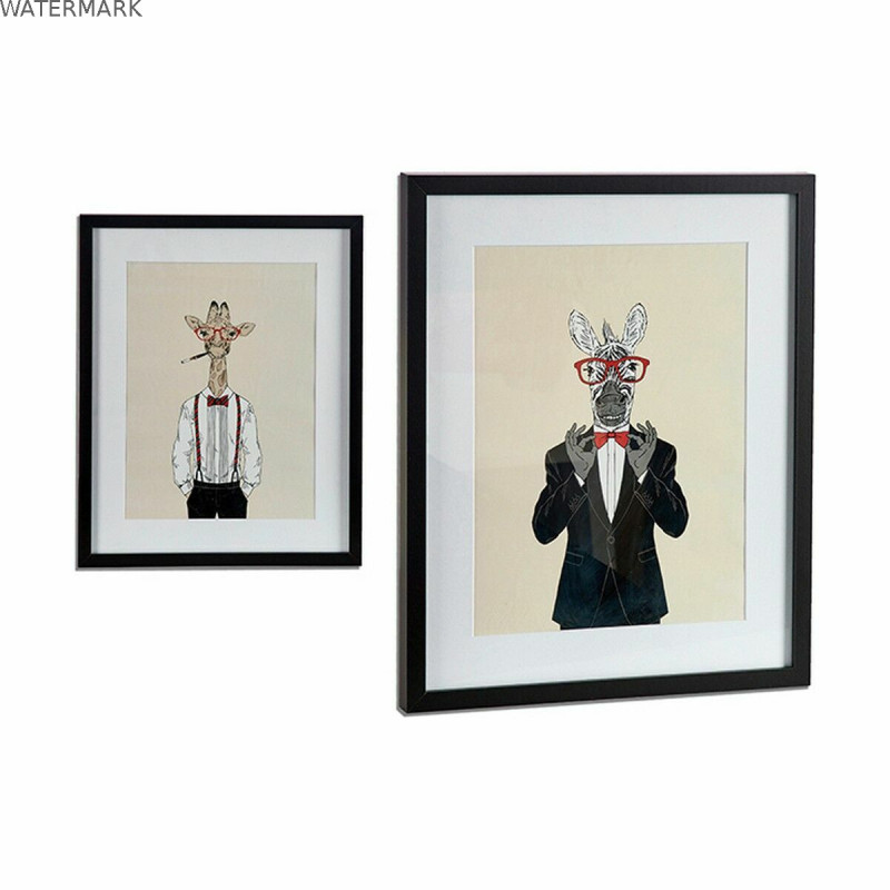 Cadre Multicouleur Contre-plaqué 43 x 3 x 53 cm (6 Unités)