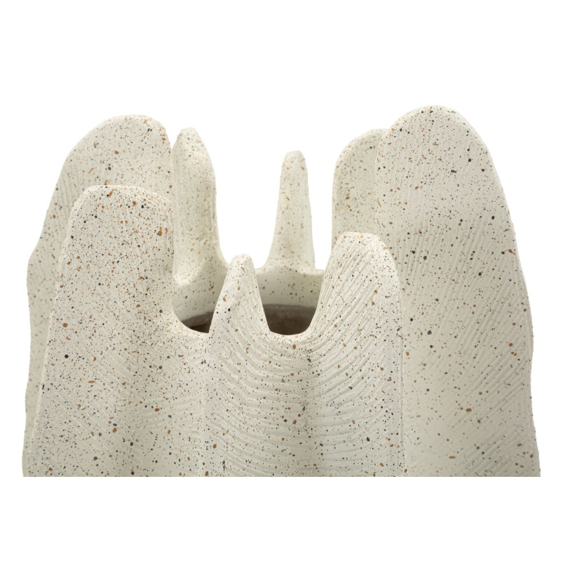 Vase en résine Ester – vase design moderne – Ø 23 x 50 cm (ouverture Ø 8 cm)