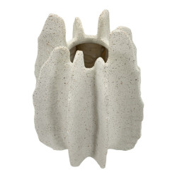 Vase en résine Ester – vase contemporain – Ø 26 x 40 cm (ouverture Ø 9 cm)