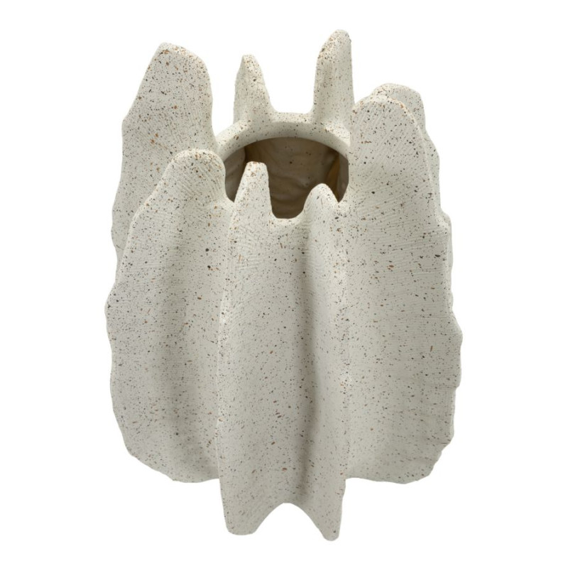 Vase en résine Ester – vase contemporain – Ø 26 x 40 cm (ouverture Ø 9 cm)